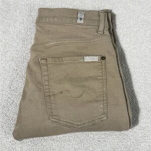 7 For All Mankind Men's Khaki Slim Jeans
